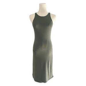 Wilfred‎ Free Aritzia NWT Chrissy Sagesse Knit Tank Dress XS Green Midi Stretch